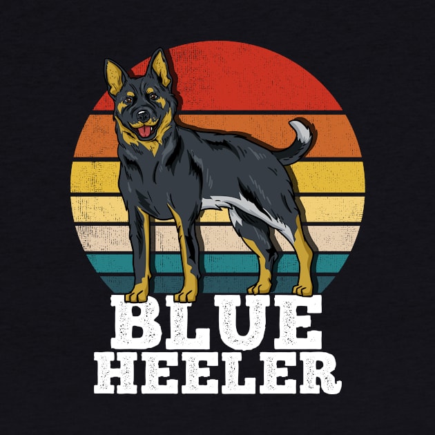 Blue Heeler Dog Owner Retro by KAWAIITEE